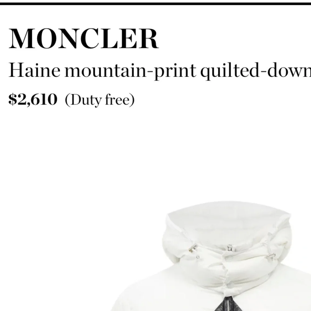 ❌ SOLD 😍MONCLER HAINE ZIG ZAG DOWN JACKET
WHITE & BLACK - Picture 6 of 15